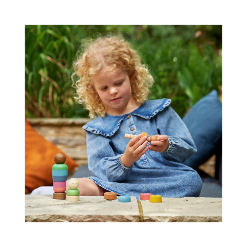 Set Gioco Sensoriale - Community People - Arcobaleno - in Legno