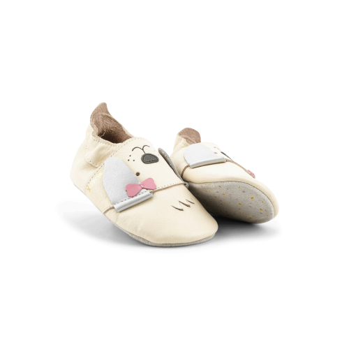 Soft Sole - Little Bow Pup Vanilla - Cagnolino con fiocco Soft Sole - Little Bow Pup Vanilla - Cagnolino con fiocco