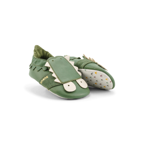 Soft Sole - Snap Olive - Coccodrillo Verde Soft Sole - Snap Olive - Coccodrillo Verde