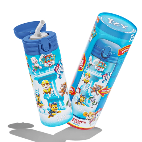 Borraccia termica 350ml con cannuccia - Paw Patrol - Refresh Blue