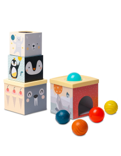 Scatole impilabili North Pole con palline sensoriali