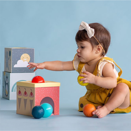 Scatole impilabili North Pole con palline sensoriali