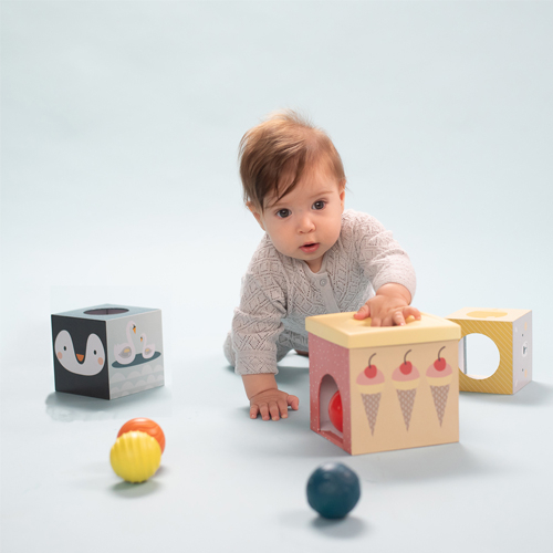 Scatole impilabili North Pole con palline sensoriali