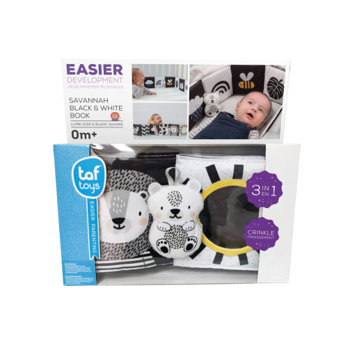 Libro morbido apribile Attività Bianco e Nero