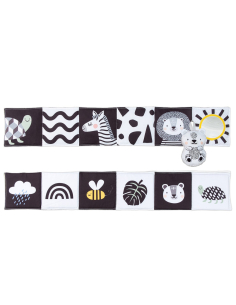 Libro morbido apribile Attività Bianco e Nero