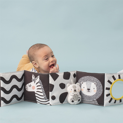 Libro morbido apribile Attività Bianco e Nero