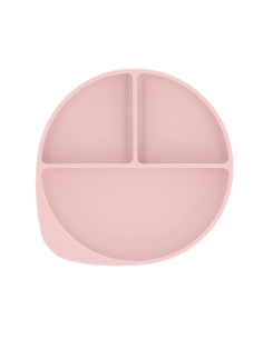 Piatto Divisorio Silicone Ventosa Light Pink