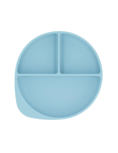Piatto Divisorio Silicone Ventosa Sky Blue
