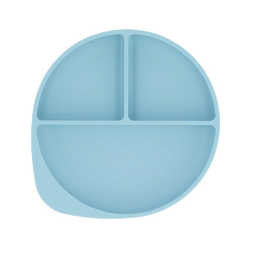 Piatto Divisorio Silicone Ventosa Sky Blue