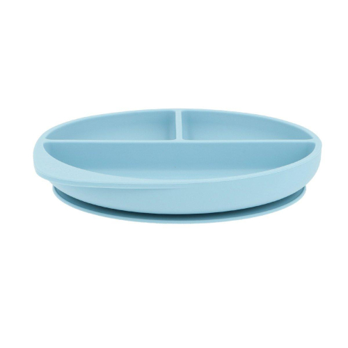Piatto Divisorio Silicone Ventosa Sky Blue