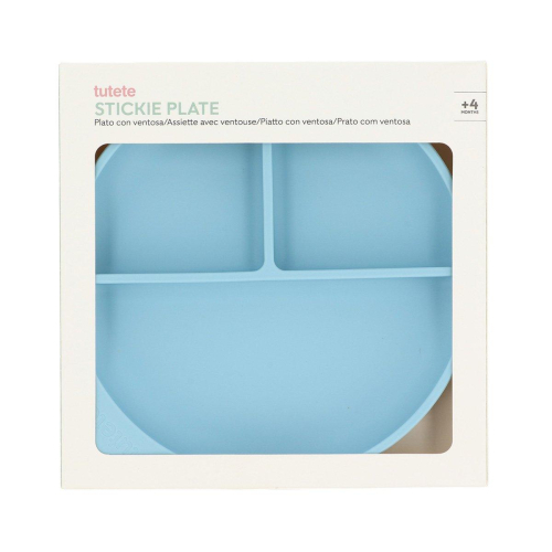 Piatto Divisorio Silicone Ventosa Sky Blue