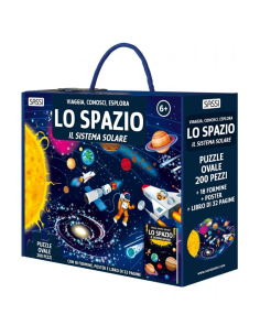 Puzzles + libro - Viaggia, conosci, esplora - Lo spazio e Il sistema solare