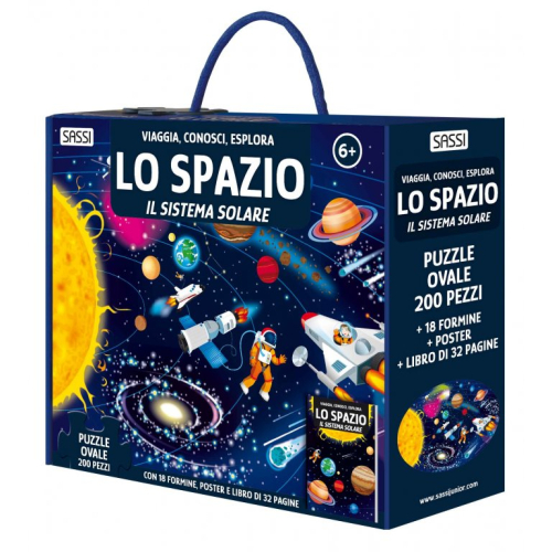 Puzzles + libro - Viaggia, conosci, esplora - Lo spazio e Il sistema solare