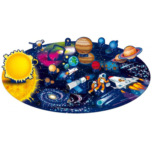 Puzzles + libro - Viaggia, conosci, esplora - Lo spazio e Il sistema solare