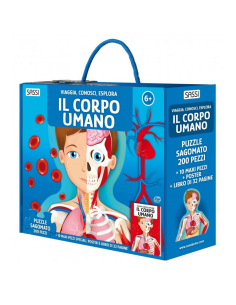 Puzzles + libro - Viaggia, conosci, esplora - Il corpo umano