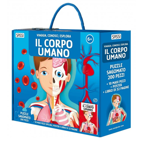 Puzzles + libro - Viaggia, conosci, esplora - Il corpo umano