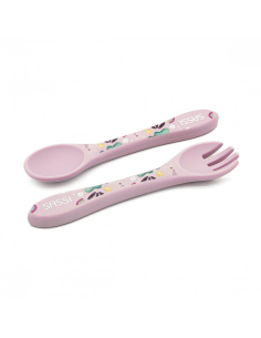 Posate in silicone - Unicorno Sparkly 2