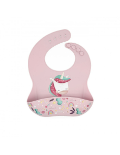 Bavaglino con tasca in silicone - Unicorno Sparkly
