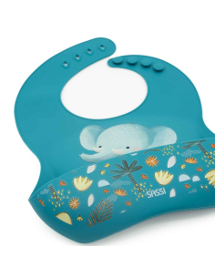 Bavaglino con tasca in silicone - Elefante Chewy 2