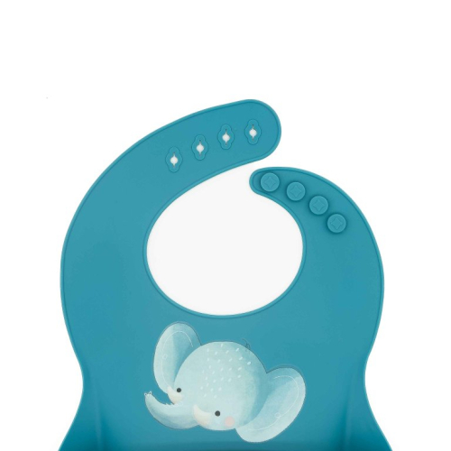 Bavaglino con tasca in silicone - Elefante Chewy