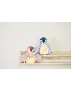 Luce Notturna Pinguino Peluche Blu 2