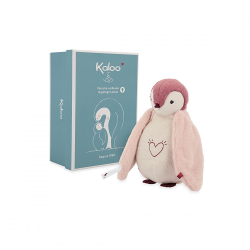 Luce Notturna Pinguino Peluche Rosa