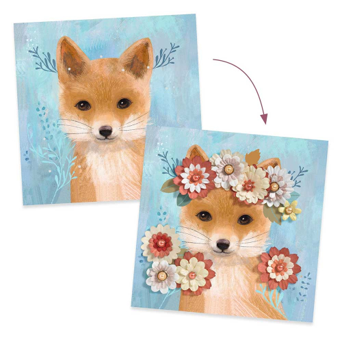 Gioco creativo con la carta - Corone di fiori Gioco creativo con la carta - Corone di fiori