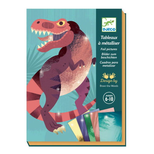 Gioco creativo da metallizzare - Dinosauri jurassic