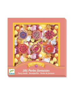 Perline in plastica da infilare kit da 285 pezzi - Fiori