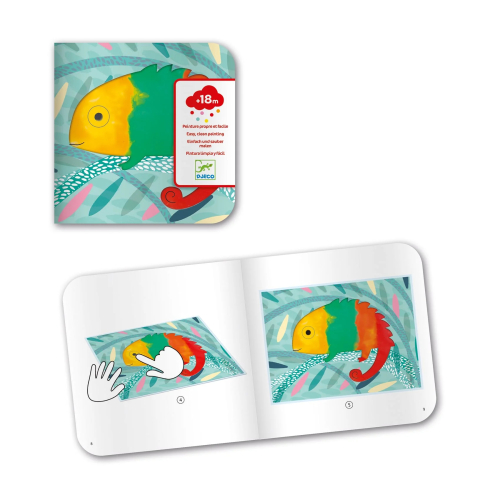 Kit di pittura con le dita piccoli scarabocchi