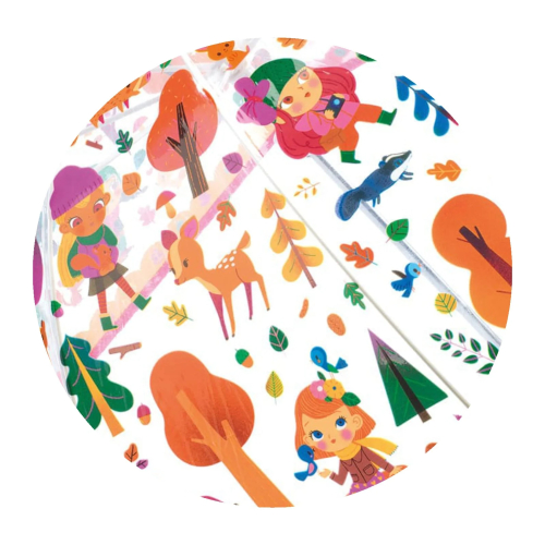 Ombrello trasparente - Foresta