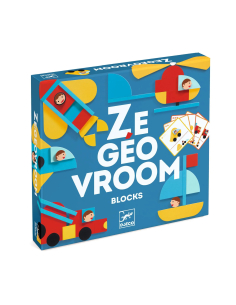 Forme geometriche - puzzle in legno - veicoli