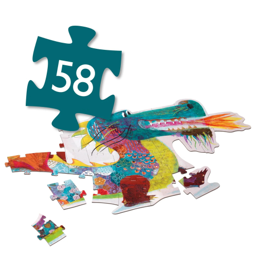 Puzzle gigante Dragone Leon - 58pz Puzzle gigante Dragone Leon - 58pz