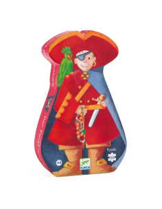 Puzzle Silhouette - Il pirata e il suo tesoro - 36 pezzi
