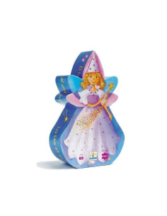 Puzzle Silhouette - Fata e unicorno - 36 pezzi