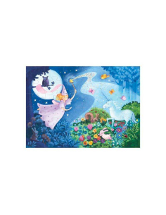 Puzzle Silhouette - Fata e unicorno - 36 pezzi 2