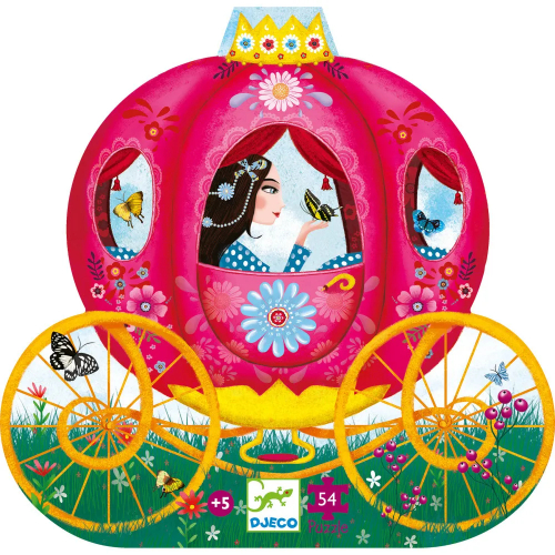 Puzzle Silhouette - Carrozza reale - 54 pezzi