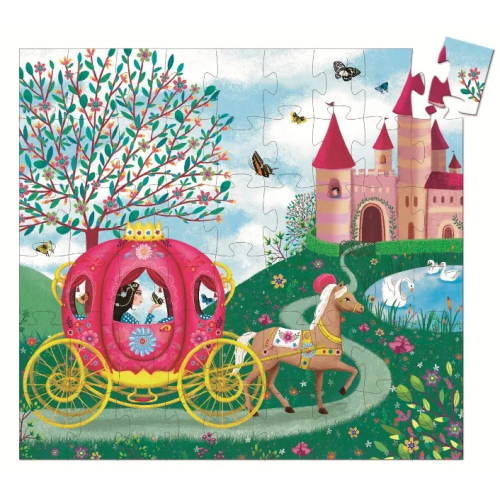Puzzle Silhouette - Carrozza reale - 54 pezzi