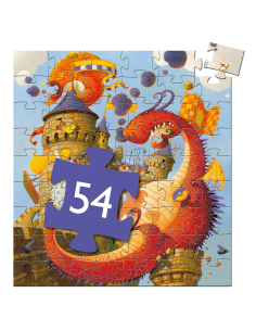 Puzzle Silhouette - Cavalieri e draghi - 54 pezzi 2