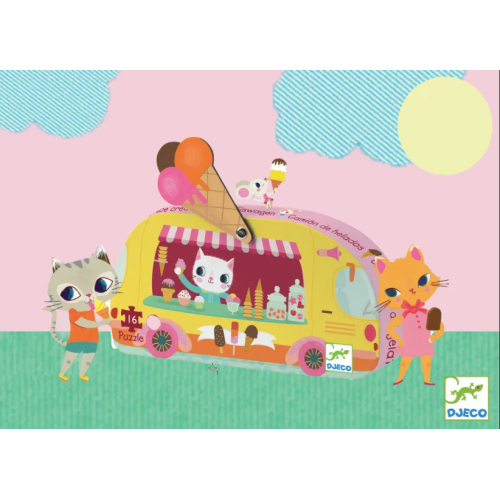 Puzzle Silhouette - Gelataio - 16 pezzi