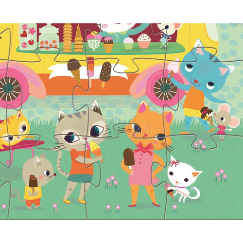 Puzzle Silhouette - Gelataio - 16 pezzi