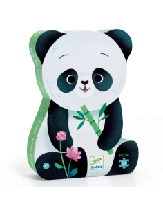 Puzzle Silhouette - Panda - 24 pezzi