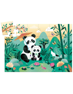 Puzzle Silhouette - Panda - 24 pezzi 2