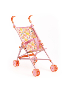 Passeggino pieghevole in metallo - Flowers - 54 cm