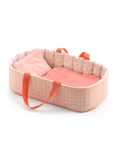 Cesta pe bambole in stoffa - Rosa