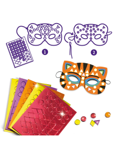 Kit Fai da Te - Crea maschere mosaici animali 2