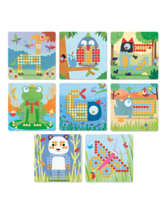 Gioco Mosaico con chiodini - Rigolo Animali 2
