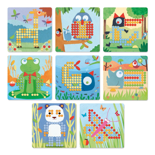 Gioco Mosaico con chiodini - Rigolo Animali