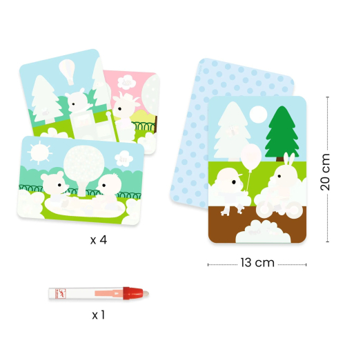 Disegni magici da colorare con acqua - Al parco