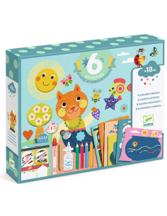 Kit ATTIVITÀ CREATIVE - Il gatto e i suoi amici - 6 attività